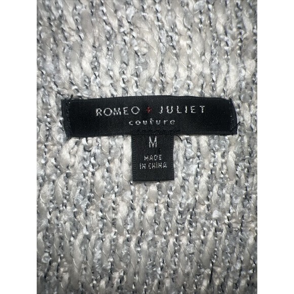 Romeo + Juliet Couture Cardigan Sweater Womens Size M Boho Southwest Knit Fringe - Picture 3 of 6